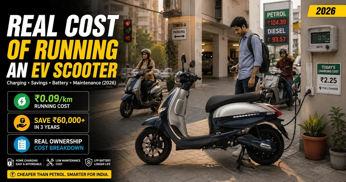 How Much Does It Cost to Run an Electric Scooter in India? 2026