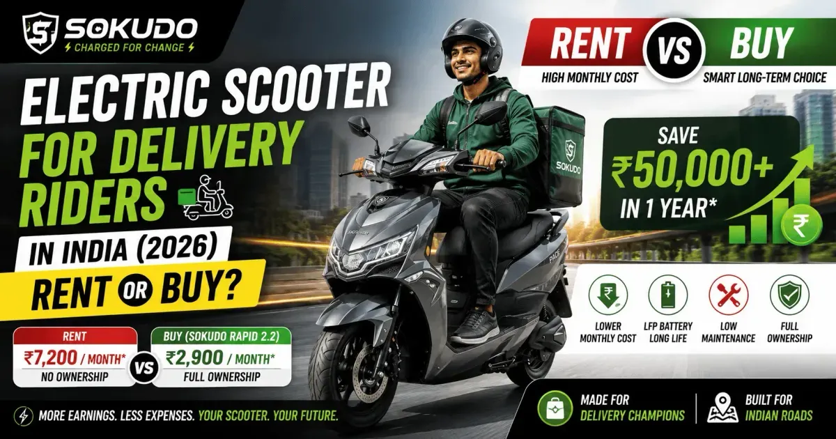 Electric Scooter for Delivery Riders in India: Rent or Buy