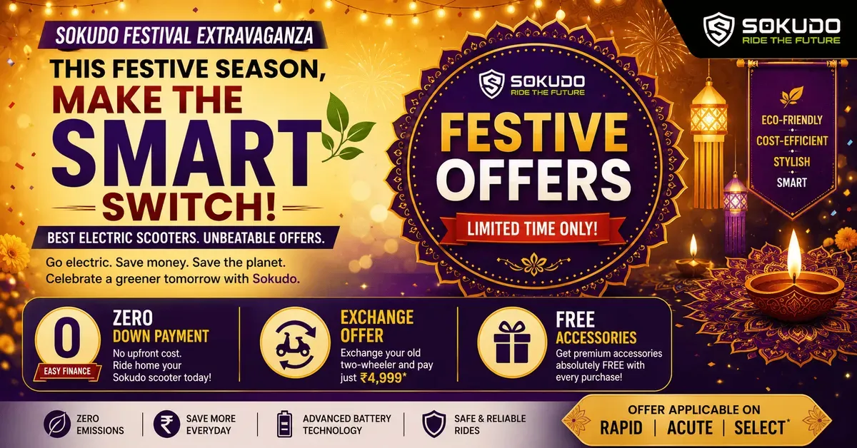 Sokudo Festival Extravaganza: Unmissable Deals on India’s Best Electric Scooter